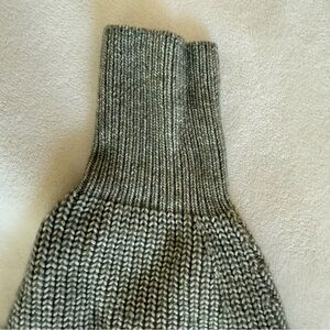 H&M Olive Ribbed Turtleneck Sweater